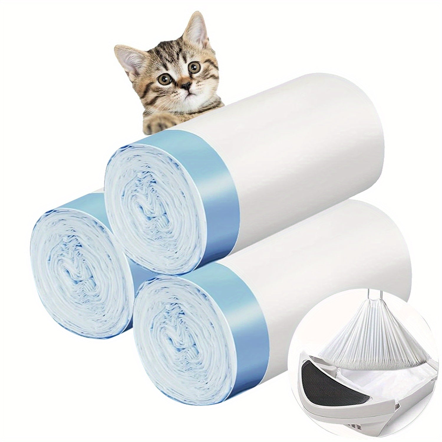 60 Pcs Litter Bags For Litter Box